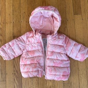 Baby GAP Disney Light Pink Puffer Jacket size 0-6 months